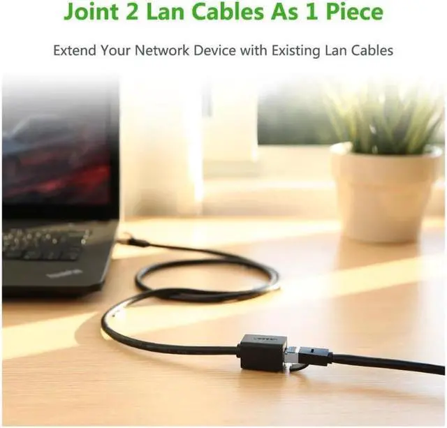 Alt view image 3 of 7 - Ugreen Ethernet Extension Cable, Network Cat6 Extension Patch Cable RJ45 Cords Shielded Male to Female Connector, (1.5ft/0.5m) 11278