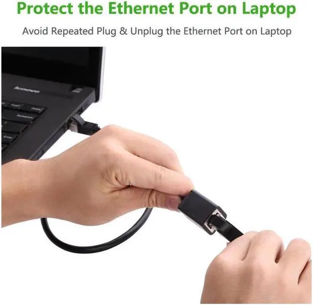 Alt view image 7 of 7 - Ugreen Ethernet Extension Cable, Network Cat6 Extension Patch Cable RJ45 Cords Shielded Male to Female Connector, (1.5ft/0.5m) 11278