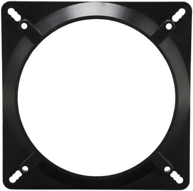 Main image of Fan Adapter 140mm-BK 140mm to 120mm Fan Adapter for 140mm fan install on 120mm chassis screw holes, Black