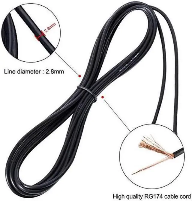 Alt view image 3 of 5 - (3m 10FT)WiFi Antenna Extension Cable with SMA Male to SMA Female Coax Connector 3m 10FT by