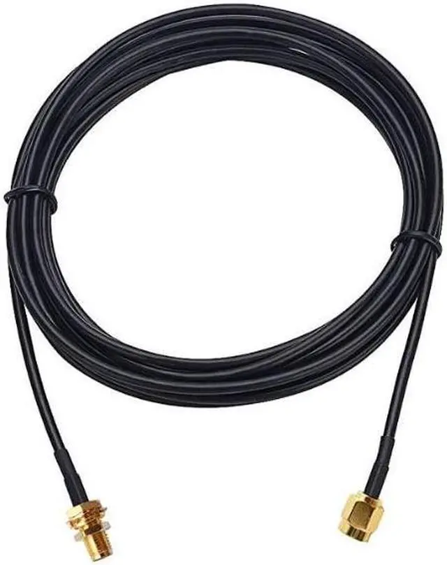 Alt view image 3 of 5 - (5m 16.6FT)WiFi Antenna Extension Cable with SMA Male to SMA Female Coax Connector 5m 16.6FT by