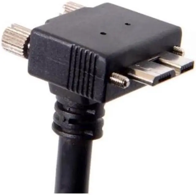 Alt view image 4 of 5 - 3.0M 90 Degree Up Angled Micro USB Screw Mount to 3.0 Data Cable for Industrial Camera U3-044-UP-3.0M