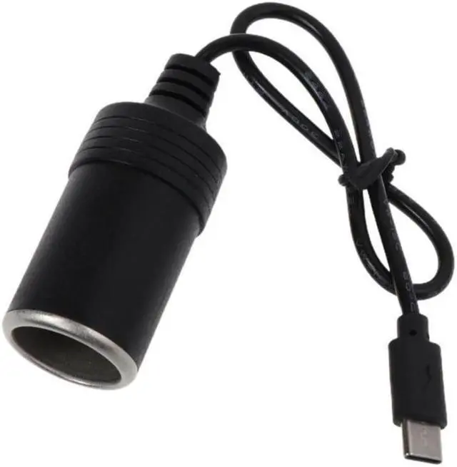Main image of USB C PD Type C Male to 12V Car Cigarette lighter Socket Female Step Up Cable for Driving Recorder GPS E-Dog Car Fan
