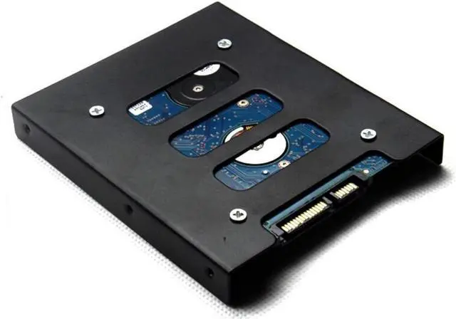 Alt view image 4 of 6 - HDD SSD Mounting Bracket(2-Pack),  2.5 to 3.5 hard drive bay Adapter Metal HDD SSD Holder Convert 2.5inch Hard Drive to 3.5inch