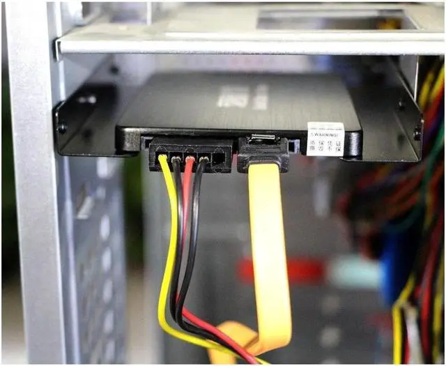 Alt view image 6 of 6 - HDD SSD Mounting Bracket(2-Pack),  2.5 to 3.5 hard drive bay Adapter Metal HDD SSD Holder Convert 2.5inch Hard Drive to 3.5inch