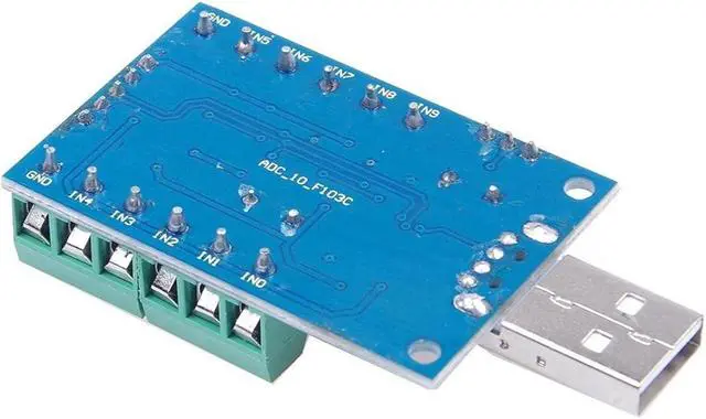 Alt view image 7 of 7 - USB 10-Channel 12-Bit AD Data Acquisition Module STM32 UART Communication USB to Serial Chip CH340 ADC Module