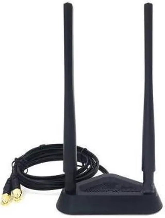 Alt view image 5 of 6 - 2.4GHz 5GHz Dual Band 8 dBi WiFi Antenna, Omni SMA WiFi Antenna Magnetic Base with (200cm/6.66ft )Extension Cable