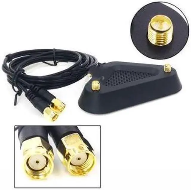 Alt view image 6 of 6 - 2.4GHz 5GHz Dual Band 8 dBi WiFi Antenna, Omni SMA WiFi Antenna Magnetic Base with (200cm/6.66ft )Extension Cable
