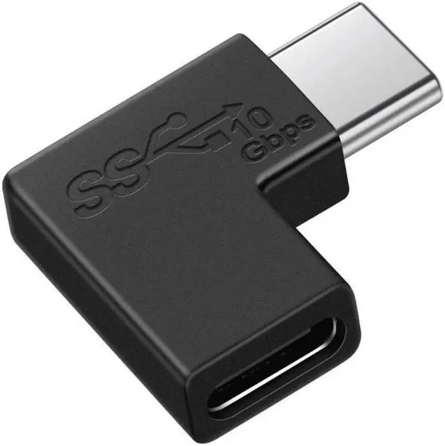 Main image of USB Type C 3.1 Male to Female Right Angle 90 Degree Extender Quick Charge Data 10Gbps Fast Charging Adapter Connector Converter