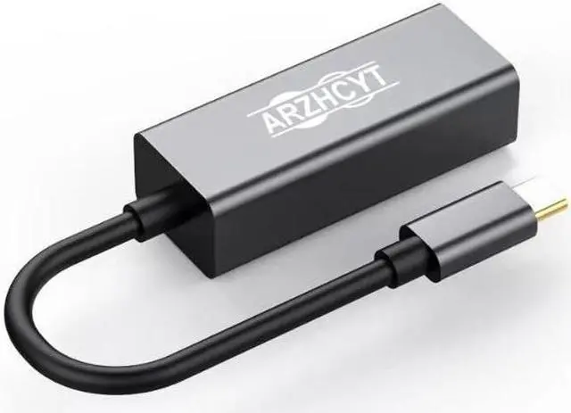 Alt view image 2 of 7 - Arzhcyt Lightweight Type C to Gigabit RJ45 network card RTL8153 with LED indicator light for all laptops, plug and play for instant access to gigabit speeds