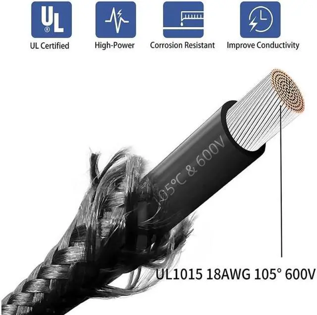 Alt view image 2 of 7 - Mod Sleeved Cable, black Power Supply Cable Extension Kit, 24PIN ATX, 4+4 PIN EPS, Dual 6+2 PIN PCIE, 6 PIN PCI-E Black