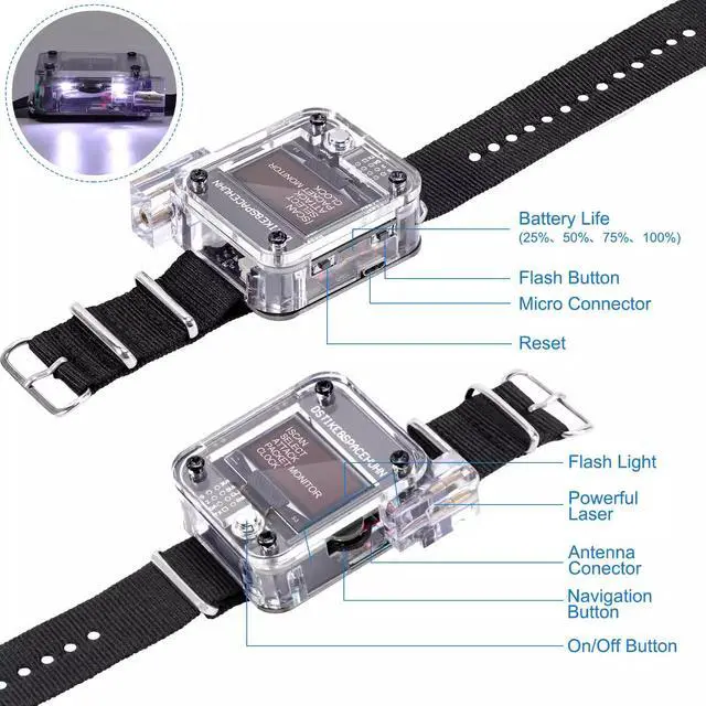 Alt view image 4 of 5 - DSTIKE Deauther Watch V3 DSTIKE Wifi Deauther Watch ESP8266