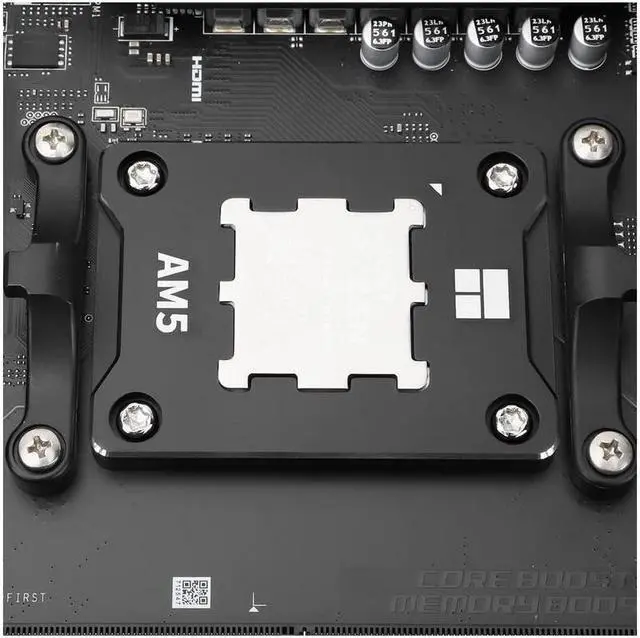 Alt view image 3 of 6 - ASF-Black AM5 CPU Holder, Corrective Anti-Bending Fixing Frame, AM5 Full-fit Fixed Non-Marking Mounter, AM5 Anti-Bending Contact Frame, CPU Cooler Standard for X670 B650