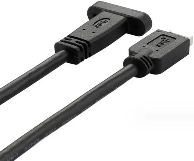 Alt view image 3 of 5 - USB C Header Cable USB 3.1 Front Panel Header to USB-C Type-C Female Extension Cable1.64FT (50cm)100W fast charging 10Gb high-speed transmission