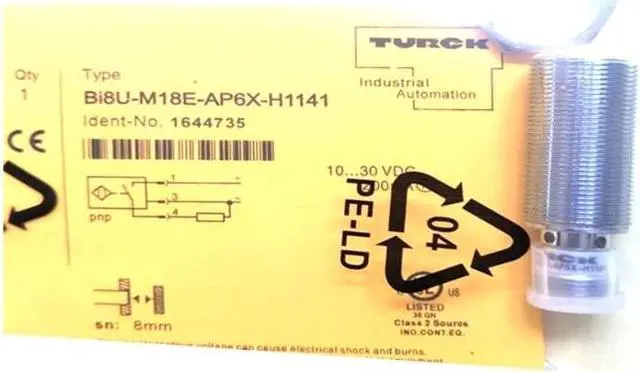 Main image of TURCK BI8U-M18E-AP6X-H1141 1644735 Inductive sensor PNP