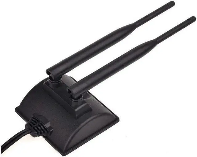 Alt view image 4 of 7 - Dual WiFi Antenna with RP-SMA Male Connector, 2.4GHz 5GHz Dual Band Antenna Magnetic Base for PCI-E WiFi Network Card USB WiFi Adapter Wireless Router Mobile Hotspot(200cm/6.66ft )