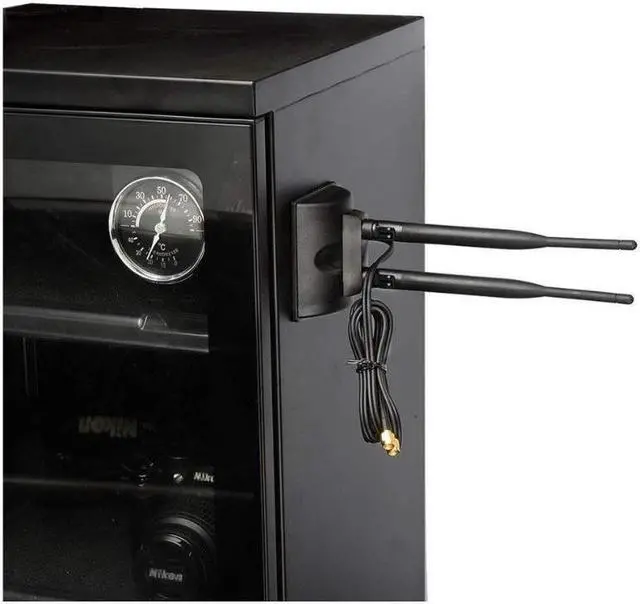 Alt view image 6 of 7 - Dual WiFi Antenna with RP-SMA Male Connector, 2.4GHz 5GHz Dual Band Antenna Magnetic Base for PCI-E WiFi Network Card USB WiFi Adapter Wireless Router Mobile Hotspot(200cm/6.66ft )