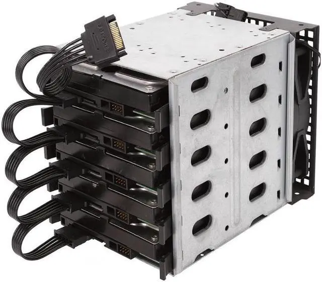 Alt view image 2 of 7 - 15 Pin SATA Power Extension Hard Drive Cable 1 Male to 5 Female Splitter Adapter 24-inch(60CM)