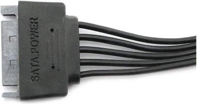 Alt view image 6 of 7 - 15 Pin SATA Power Extension Hard Drive Cable 1 Male to 5 Female Splitter Adapter 24-inch(60CM)