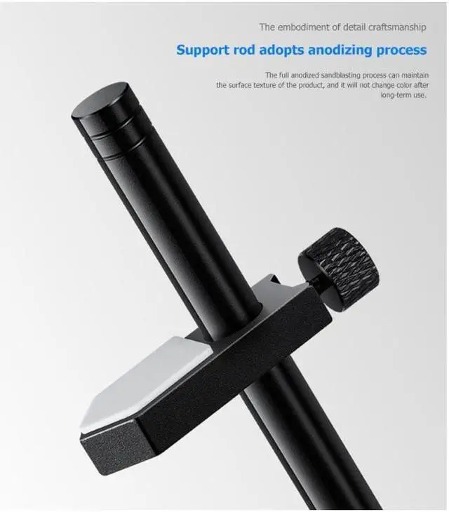 Alt view image 3 of 7 - Graphics Card GPU Brace Support Black Video Card Sag Holder/Holster Bracket for Computer Cases, Universal  Graphics Card Holder,Anodized Aerospace Aluminum