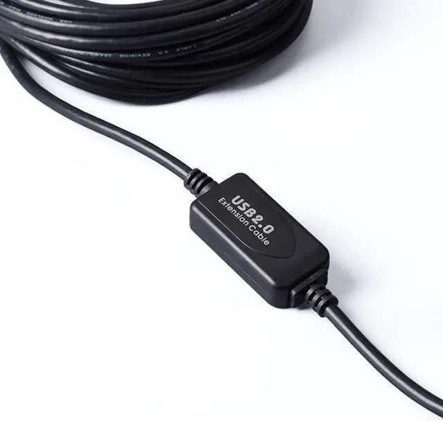 Alt view image 4 of 7 - 24K Gold plated USB 2.0 Cable - A-Male to B-Male,USB 2.0 A Male to B Male Cable with Ferrite Black 28/24# AWG,100ft/30m