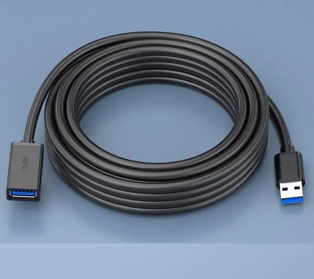 Alt view image 4 of 5 - 2Pack   6.6 Feet(2m)Cable Matters USB to USB Extension Cable 6 .6ft (USB 3.0 Extension Cable / USB Extender) in Black for Webcam, VR Headset, Printer, Hard Drive and More -