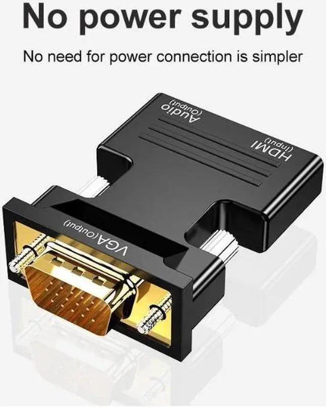 Alt view image 5 of 5 - Hot Low Power Portable Digital-to-analog Converter Box Adapter HDM/Mini HDMI/Micro HDMI to VGA Audio Video For DVD PC Laptop