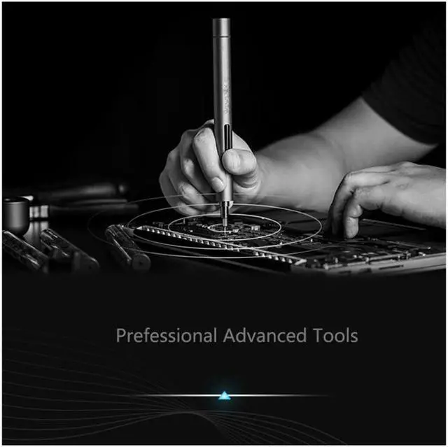 Alt view image 2 of 7 - Mini Electric Screwdriver, 3 LED Lights, Rechargeable Screwdriver Powered Cordless Electric Screwdriver Set with 56 Screw Bits, USB Charging Cable and Magnetizer