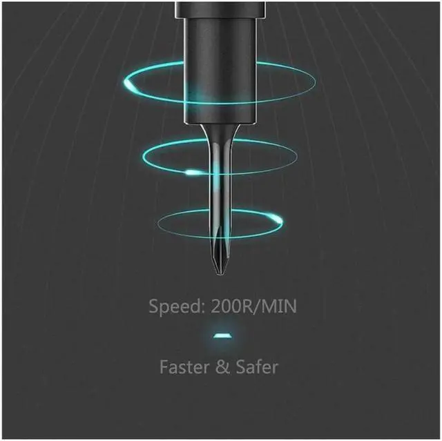 Alt view image 4 of 7 - Mini Electric Screwdriver, 3 LED Lights, Rechargeable Screwdriver Powered Cordless Electric Screwdriver Set with 56 Screw Bits, USB Charging Cable and Magnetizer