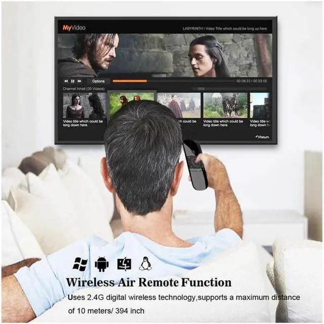 Alt view image 5 of 7 - W1 Air Mouse Mini Wireless Keyboard, 2.4G Fly Air Mouse Remote Control, Infrared Remote Control Learning Fit Android Smart TV Box,Xbox 360,PC, PS3,Projector,HTPC,Pad,Notebook etc