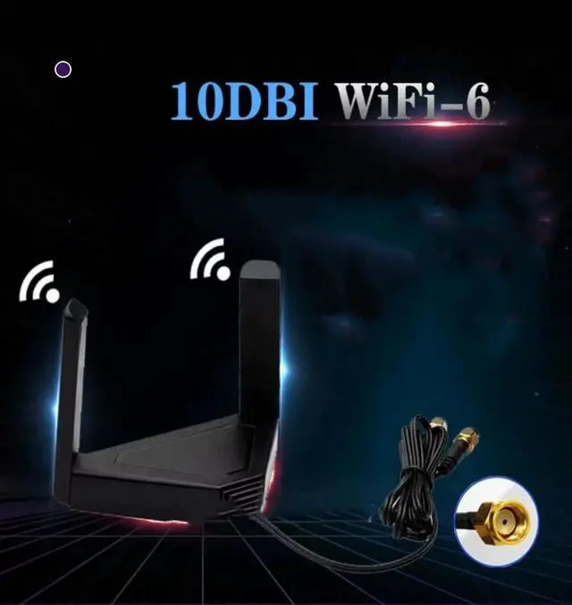 Main image of 10dBi WiFi Network Antennas Dual Band with RP-SMA Female Connector, AC 2.4GHz 5GHz Antennas with Magnetic Base Work with PCI-E Wi-Fi Network Card USB WiFi Adapter Wireless Router Extender IP Camera