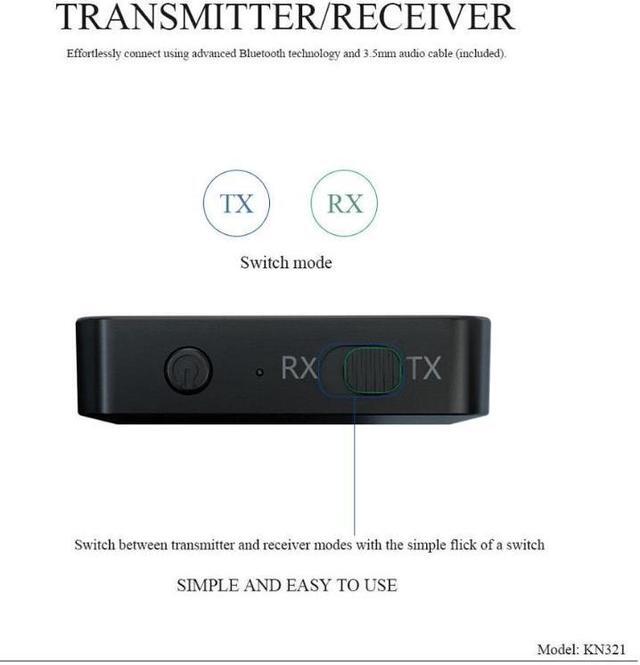 Alt view image 6 of 7 - 2 IN 1 Bluetooth 5.0 Transmitter Receiver Wireless Audio Aux 3.5mm Adapter For TV Computer Speaker Car Stereo 3.5mm AUX Jack RCA Adapter