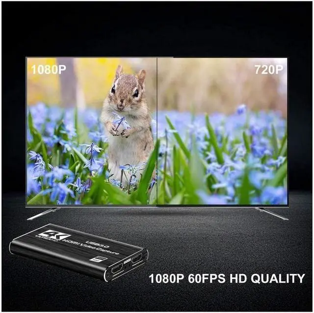 Alt view image 6 of 7 - 4K Audio Video Capture Card, Rybozen USB 3.0 HDMI Video Capture Device, Full HD 1080P for Game Recording, Live Streaming Broadcasting