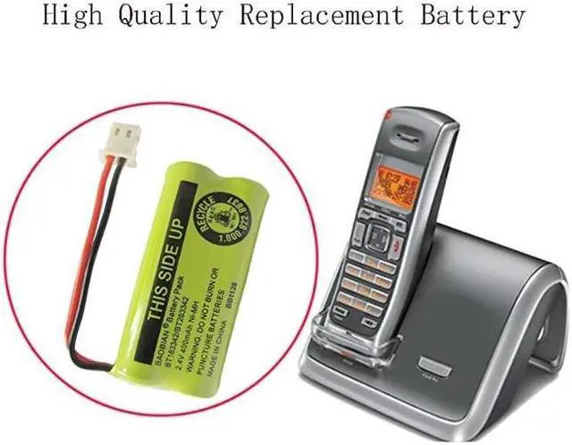 Alt view image 7 of 7 - 2.4V 400mAh Cordless Home Phone Battery Compatible with ATT BT162342 BT162342 BT166342 BT166342 BT266342 BT266342 BT183342 BT183342 BT283342 BT283342 VTech CS6329 CS6114 CS64193 Pack