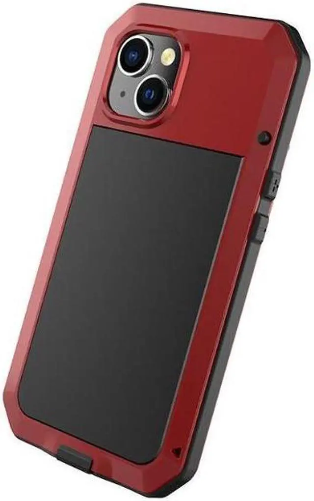 Alt view image 4 of 7 - For iPhone 15 Plus Case Luxury Doom Armor Dirt Shock Metal Phone Cases For iPhone15 Plus Case( Red)