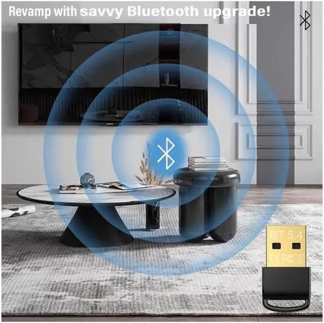 Alt view image 7 of 7 - USB Bluetooth 5.4 Adapter for PC Supports Windows 11/10/8.1/7,Plug & Play on Windows11/10, Mini 5.4+EDR Bluetooth Dongle Receiver & Transmitter for PC,Laptop,Keyboard,Mouse,Headsets,Speakers