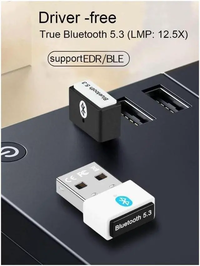 Alt view image 5 of 7 - USB Bluetooth 5.3 Adapter for PC, Supports Windows 11/10/8.1 (Plug & Play), Mini 5.3+ EDR Bluetooth Dongle Receiver &Transmitter, 5.3 Bluetooth USB Adaper for PC, Laptop,Keyboard,Mouse,Headsets