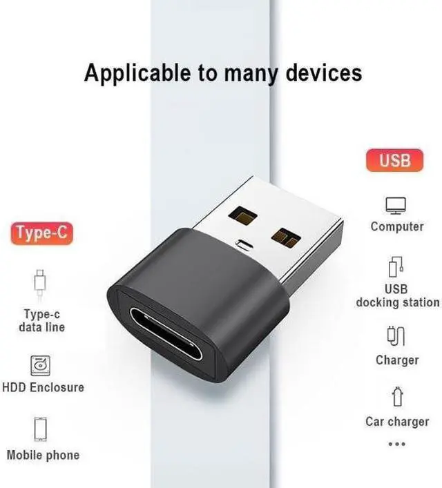 Alt view image 2 of 6 - 4 PACK USB C 3.1 Type C Female to USB 3.0 Type A Male Port Converter Adapter NEW