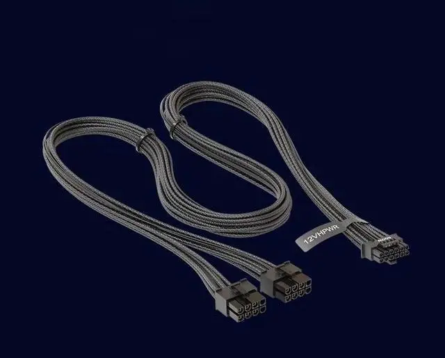 Main image of 12VHPWR  600 W Cable, 8-Pin + 8-Pin 9.2 A Terminals/16 AWG- High Current Terminal connectors,for SEASONIC PRIME/FOCUS series 850W and higher power supplies ,Supports 40 Series Graphics Cards