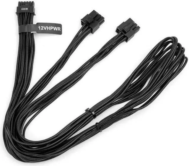 Alt view image 2 of 5 - 12VHPWR  600 W Cable, 8-Pin + 8-Pin 9.2 A Terminals/16 AWG- High Current Terminal connectors,for SEASONIC PRIME/FOCUS series 850W and higher power supplies ,Supports 40 Series Graphics Cards