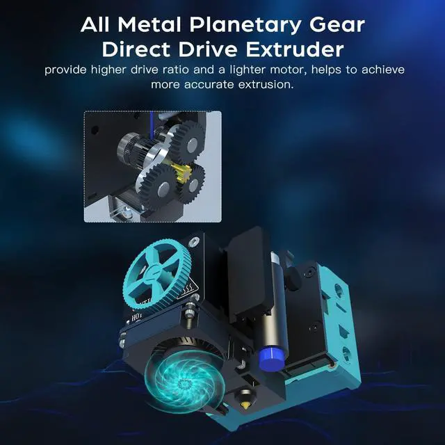 Alt view image 3 of 7 - Sovol SV06 3D Printer Open Source with All Metal Hotend Planetary Dual Gear Direct Drive Extruder 25-Point Auto Leveling PEI Build Plate 32 Bit Silent Board Printing Size 8.66x8.66x9.84 inch