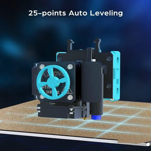 Alt view image 5 of 7 - Sovol SV06 3D Printer Open Source with All Metal Hotend Planetary Dual Gear Direct Drive Extruder 25-Point Auto Leveling PEI Build Plate 32 Bit Silent Board Printing Size 8.66x8.66x9.84 inch