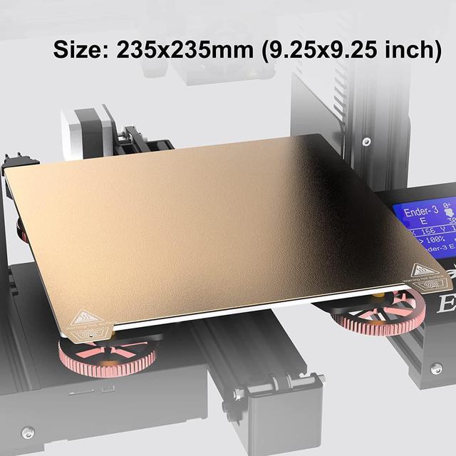 Ender 3 PEI Bed Upgrade Build Plate 235x235mm: FYSETC New Smooth PEY -  Textured Plate Flex PEI Spring Steel for Ender 3 V2 Neo Ender 5 Neptune3  Pro