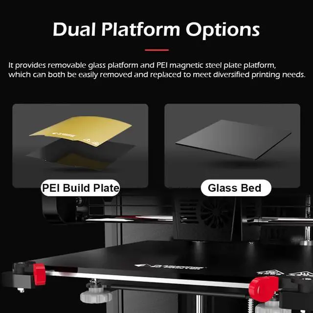 Alt view image 3 of 7 - FLASHFORGE 3D Printer Finder 3 with Dual Platforms, Larger Print Size 190x195x200mm for Education and Family Use, Direct Drive Extruder Works with ABS/Hips/PETG/TPU/PLA PRO Filaments