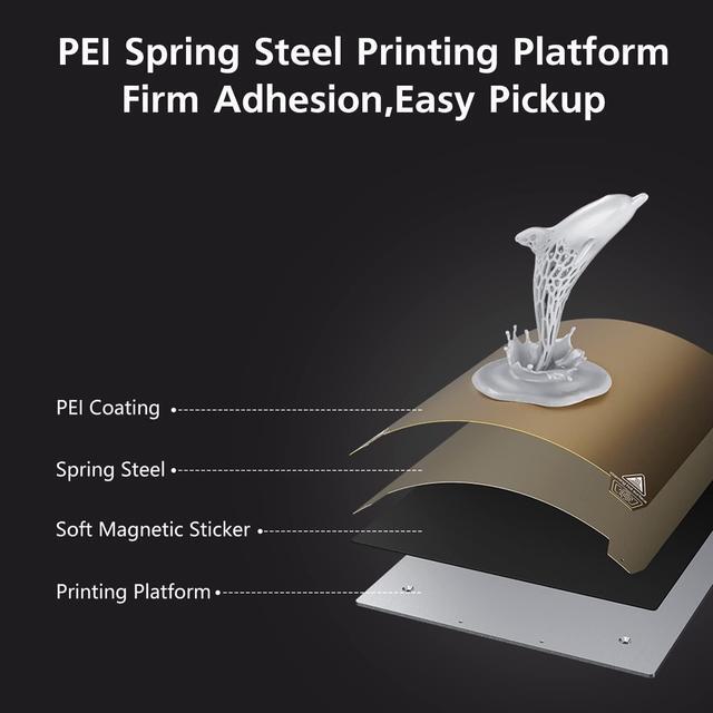 Alt view image 5 of 7 - Creality Ender 3 S1 Pro 3D Printer with 300 High-Temp Nozzle, Sprite All Metal Direct Drive Extruder, PEI Bed and CR Touch Auto Leveling Print Size 8.6×8.6×10.6in, Upgraded Ender 3 S1