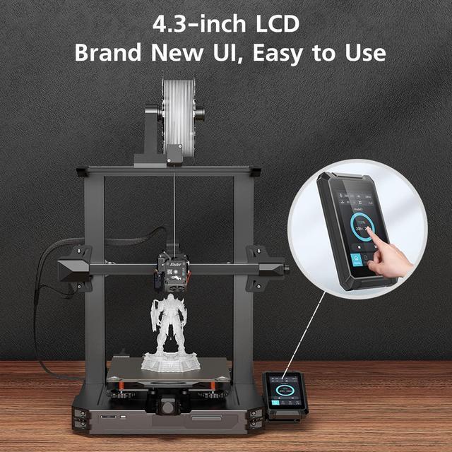 Alt view image 6 of 7 - Creality Ender 3 S1 Pro 3D Printer with 300 High-Temp Nozzle, Sprite All Metal Direct Drive Extruder, PEI Bed and CR Touch Auto Leveling Print Size 8.6×8.6×10.6in, Upgraded Ender 3 S1