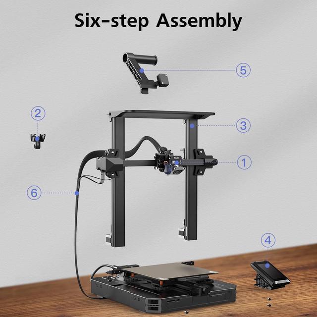 Alt view image 7 of 7 - Creality Ender 3 S1 Pro 3D Printer with 300 High-Temp Nozzle, Sprite All Metal Direct Drive Extruder, PEI Bed and CR Touch Auto Leveling Print Size 8.6×8.6×10.6in, Upgraded Ender 3 S1