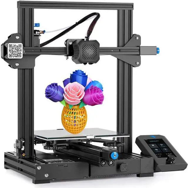 Main image of ENOMAKER Creality Ender 3 V2 Upgrade 3D Printer with Silent Mainboard,New UI,Effectless Filament Feed-in,XY-axis Tensioner,Resume Printing,Stable and High Precision,220×220×250mm, Welcome to consult