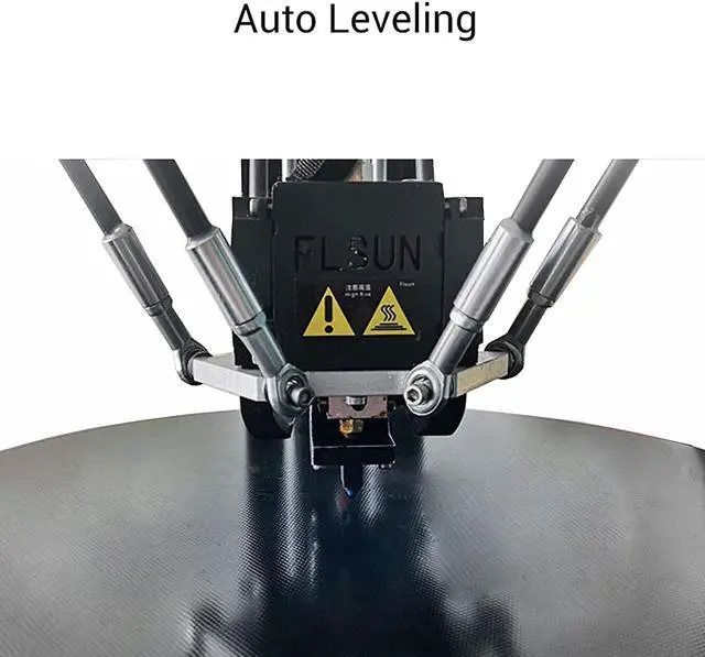 Alt view image 5 of 6 - FLSUN QQ-S-PRO Pre-assembled Delta 3d Printer Printing Size 255X360mm Lattice glass platform Auto Leveling Touch Screen