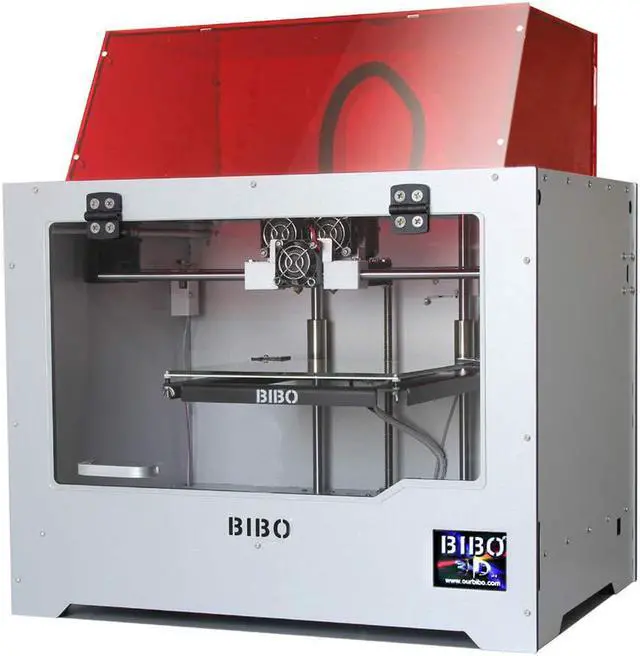 Main image of BIBO 3D Printer Dual Extruder Sturdy Frame WiFi Touch Screen Cut Printing Time in Half Filament Detect Demountable Glass Bed
